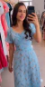 Vestido Yasmin azul midi na internet