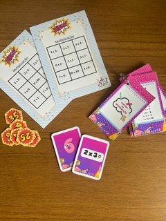 Bingo da multiplicação e jogo da memória