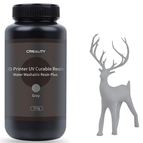 Resina Impressão 3D Lavável com água Cinza - 500g - Creality