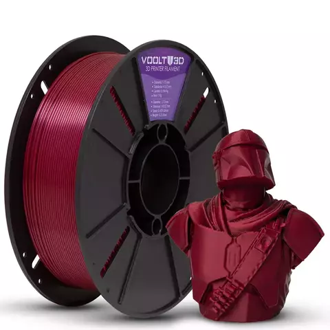 Filamento PLA Vinho Marsala - 1kg - 1,75mm - Voolt 3D