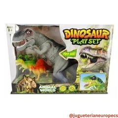 Set Dinosaurio con luz y sonido gris - comprar online