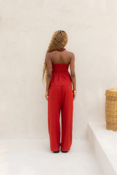 Calça verano - vermelha na internet