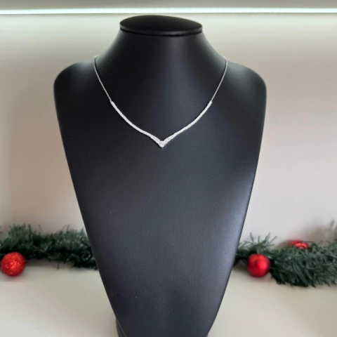 Colar luxo riviera V 40+5cm