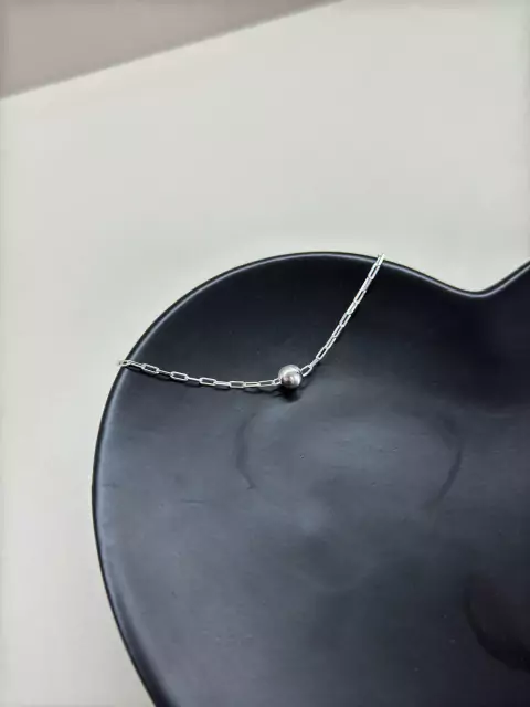 Pulseira bola 6mm corrente cartier