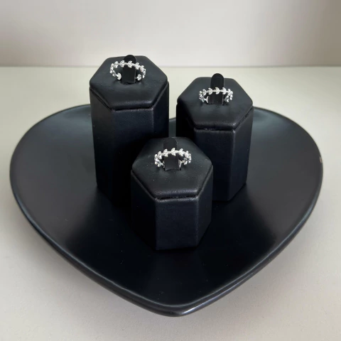 Anel mini folhas