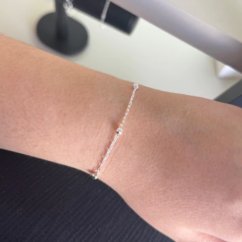 Pulseira bolinhas 3,5mm