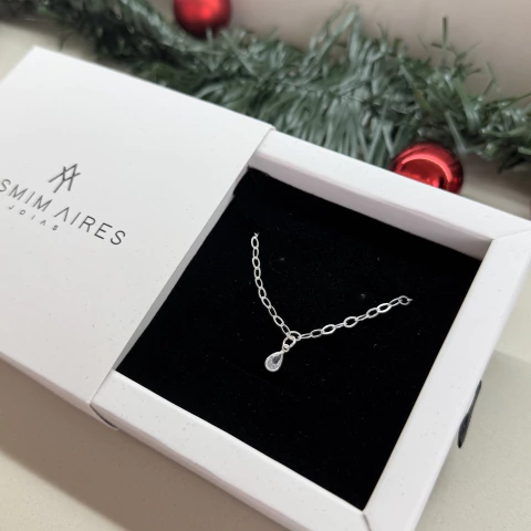 Pulseira zircônia gota