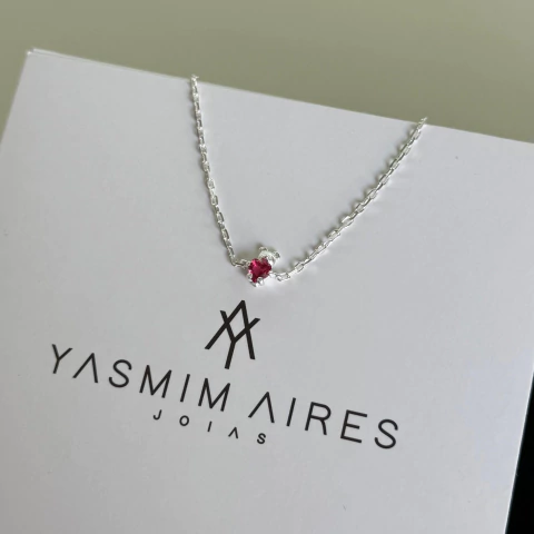 Pulseira infantil ursinho coração pink