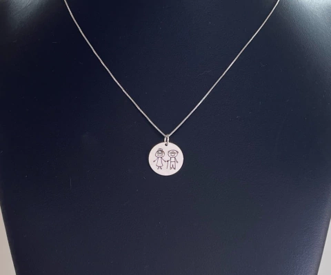 Colar medalha avós 45cm