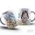 Caneca Páscoa Criativa com Coelhinho e a frase Feliz Páscoa