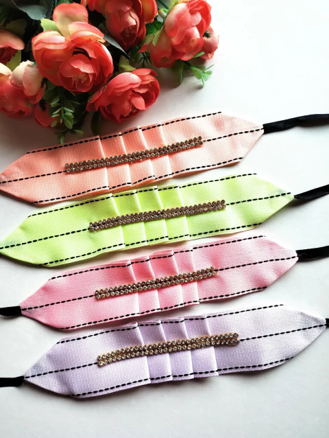 Gargantilha pliss c/8 unds