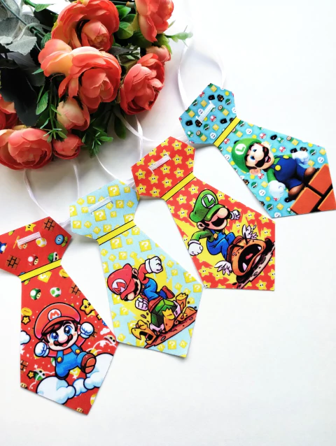 Gravata P super Mários c/12 unds - comprar online