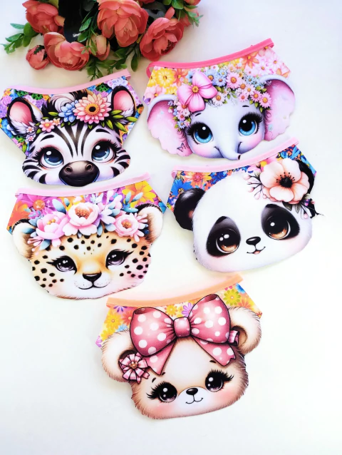 Gola 3D bichinhos M fêmea c/10 unds - comprar online