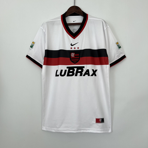 camisa-de-time-futebol-retro-flamengo-nike-away-2001-branca-branco-torcedor-masculina-masculino-original-oficial-nome-numero-jogador-tailandesa-imports-importada