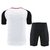 kit treino Manchester United, kit treino Adidas 2024, camisa branca Manchester United, short preto Manchester United, kit Manchester United Adidas 24/25, conjunto treino Manchester United, roupa de treino Manchester United, treino Adidas Manchester United