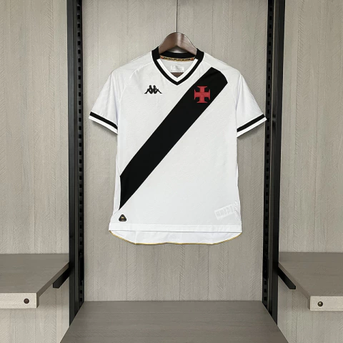 camisa Vasco feminina 25/26, camisa Vasco da Gama branca Kappa, camisa feminina Vasco oficial 2025, camisa Vasco II 2026 feminina, uniforme Vasco da Gama feminino branco, camisa Vasco feminina original Kappa, camisa Vasco da Gama branca 2025 feminina, cam