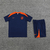 Kit-Treino-futebol-time-Seleção-Holanda-Nike-2024/25-Camisa-Laranja-Bermuda-Azul-Marinho-Conjunto-Holanda-2024-drifit-oficial-original-shorts-com-bolso-dri-fit