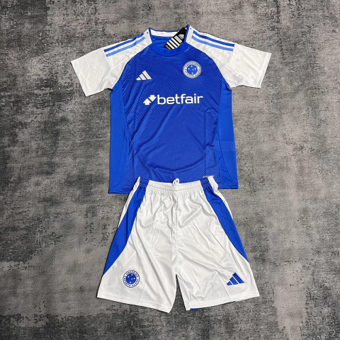 conjunto infantil cruzeiro adidas, uniforme infantil cruzeiro 25/26, camisa infantil cruzeiro 2025, conjunto cruzeiro camisa azul short branco, camisa cruzeiro infantil oficial adidas,
camisa cruzeiro 2025 infantil torcedor, conjunto adidas cruzeiro infan