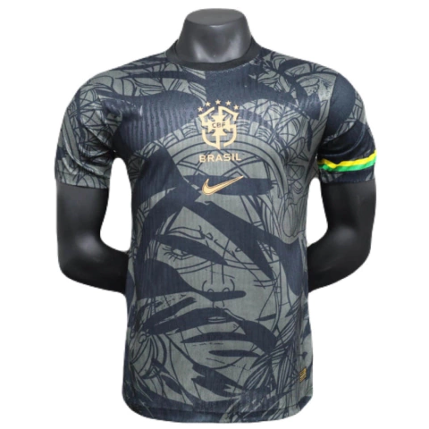Camisa Jogador Brasil Nike Edição Especial 25/26, camisa Brasil 2025, camisa preta Brasil Nike, camisa Seleção Brasileira dourada, camisa Brasil Nike 25/26, camisa edição especial Brasil Nike, camisa masculina Brasil 2025, camisa Nike Brasil edição especi