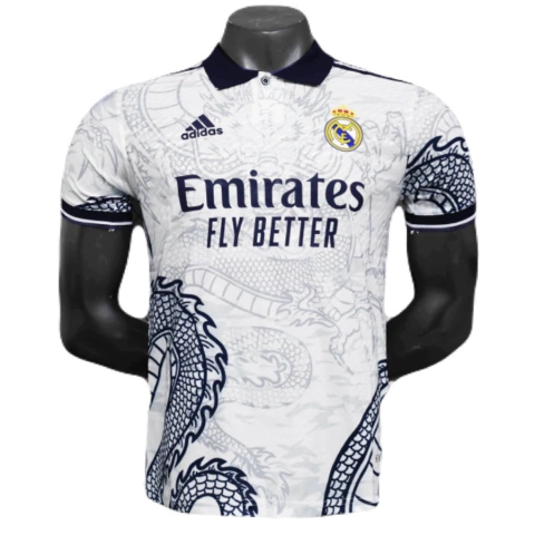 camisa jogador Real Madrid, camisa masculina Real Madrid 2025, camiseta Adidas Real Madrid 25/26, camisa futebol Real Madrid 25/26, camisa branca Real Madrid, camisa edição especial Dragão Real Madrid, camisa Real Madrid Dragão, camisa Adidas 25/26, Real 