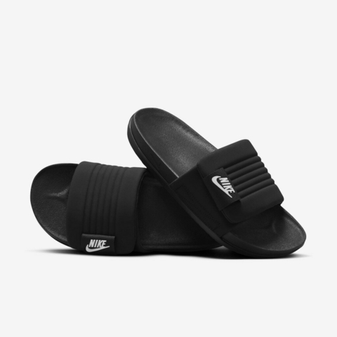 Chinelo-Nike-Revive-Foam-preto-casual-confortável-espuma-leve-respirável-dia-a-dia-praia-piscina-original-oficial-masculino-feminino-pronta-entrega-unissex