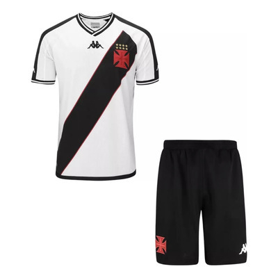 Conjunto Infantil Vasco da Gama II Kappa 2024/25 Camisa e Shorts
