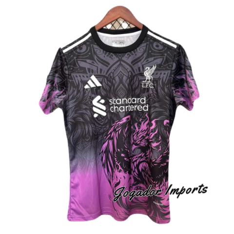 camisa Liverpool, Adidas Liverpool, camisa torcedor masculina, camisa Liverpool edição especial, Liver Bird, camisa preta e roxa, Liverpool FC, camisa 2025/2026, Adidas torcedor, camisa masculina, camisa de futebol Liverpool, camiseta Liverpool 25/26, cam