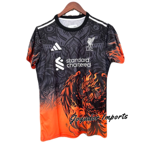 camisa Liverpool, Adidas Liverpool, camisa torcedor masculina, camisa Liverpool edição especial, Liver Bird, camisa preta e laranja, Liverpool FC, camisa 2025/2026, Adidas torcedor, camisa masculina, camisa de futebol Liverpool, camiseta Liverpool 25/26, 