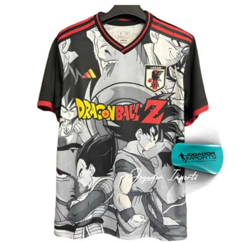 Camisa Japão Dragon Ball Z 25/26, Camisa Japão Dragon Ball Z 2025/2026, Camisa Adidas Dragon Ball Z Japão, Camisa torcedor Japão Dragon Ball Z, Camisa masculina Japão Dragon Ball Z, Camisa Japão cinza Dragon Ball Z, Camisa Adidas Japão Dragon Ball Z, Cami
