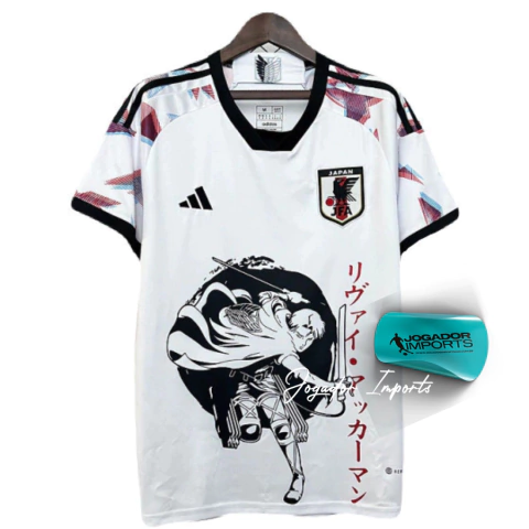 Camisa Japão Anime Attack On Titan Adidas 2024/25 Torcedor Masculina Branca