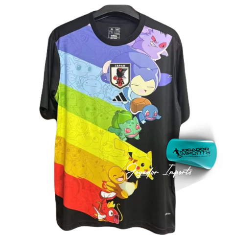 Camisa Japão Pokémon Adidas 25/26, Camisa Japão Pokémon 2025/2026, Camisa Japão Adidas 25/26, Camisa torcedor Japão Pokémon, Camisa masculina Japão Pokémon, Camisa Japão preto Pokémon, Camisa Adidas Japão Pokémon, Camisa Pokémon Adidas 25/26, Camisa futeb