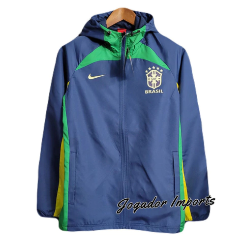 Jaqueta Corta Vento Brasil Nike Azul