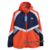 Jaqueta Corta Vento Adidas Laranja e Azul Marinho