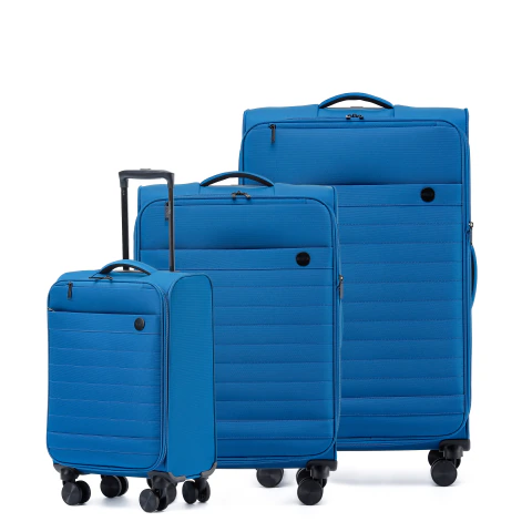 Set 3 Valijas Primicia Go Softside Cabina Mediana y Grande