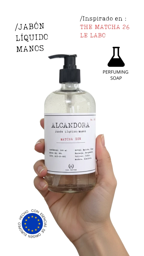 MATCHA ZEN- JABÓN LÍQUIDO PARA MANOS- 500 ML.