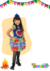 Vestido Caipira Junino Bela Emilia Infantil
