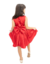 Vestido Infantil Menina de Luxo Vermelho- Encante-se com Elegância na internet