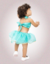 Fantasia Jasmine Verde Bebê Menina - Mêsversário ( Sem trança ) na internet