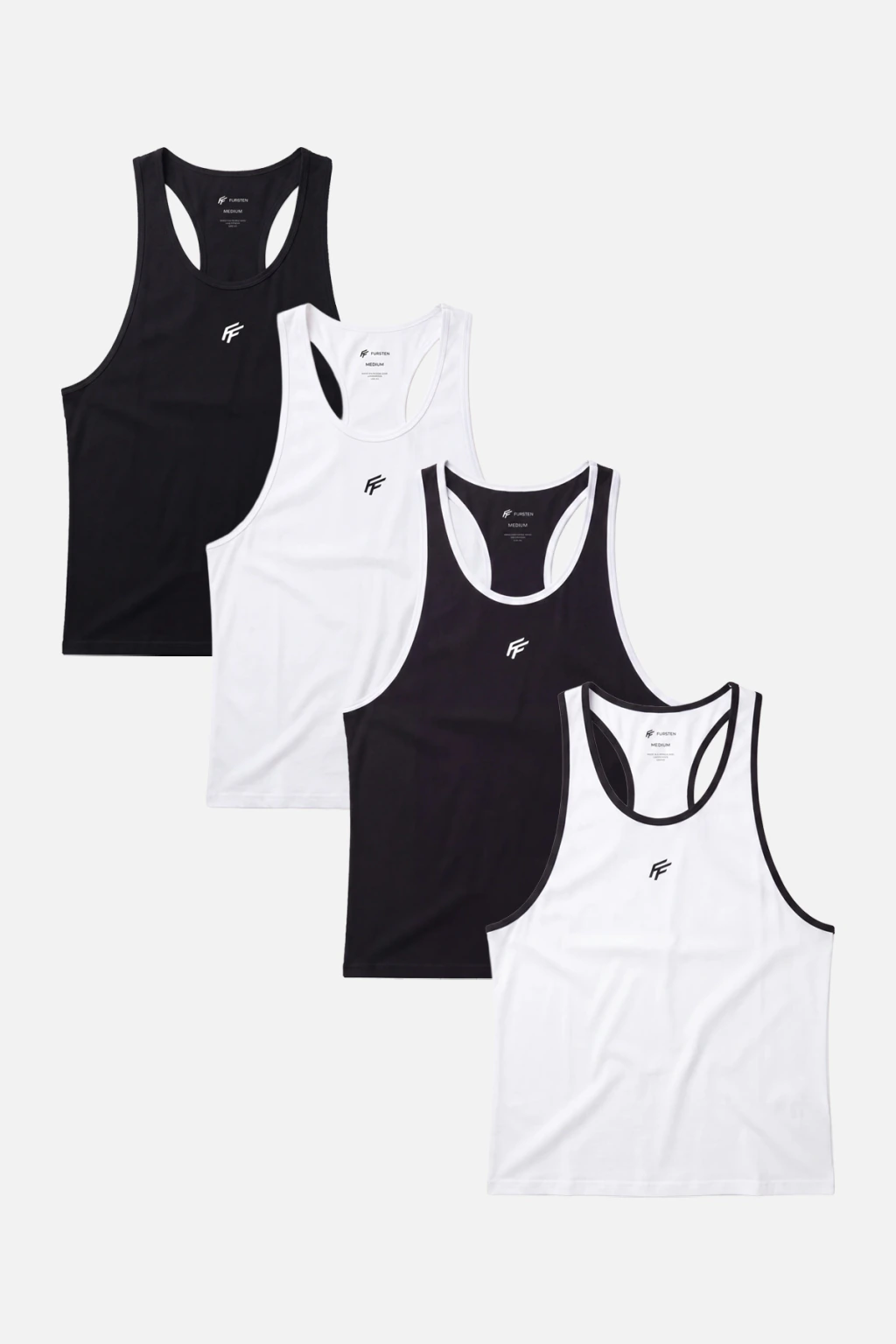 Pack 3x1 de musculosas Kraft tank Fursten en los 4 colores