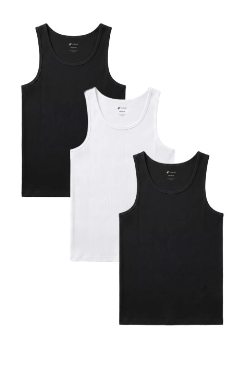 Musculosas morley CON SPANDEX - Pack 3x1