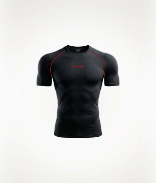 Remera compresion "Redline" (negro)
