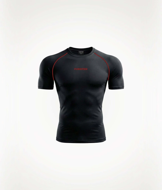 Remera compresion "Redline" (negro)