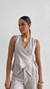 Conjunto Blusa Transpassada e Calça Pantalona Alfaiataria - loja online