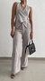 Imagem do Conjunto Blusa Transpassada e Calça Pantalona Alfaiataria