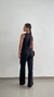 Conjunto Blusa Transpassada e Calça Pantalona Alfaiataria
