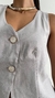 Conjunto Blusa Alongada e Calça Pantalona Alfaiataria - loja online