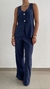 Conjunto Blusa Alongada e Calça Pantalona Alfaiataria