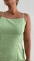 Vestido Com Linho e Fenda Básico