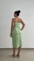 Vestido Com Linho e Fenda Básico na internet