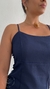 Vestido Com Linho e Fenda Básico - loja online